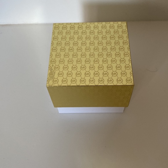 Michael Kors Polished Rose Gold-Tone MK Logo Bangle Bracelet - Picture 2 of 7